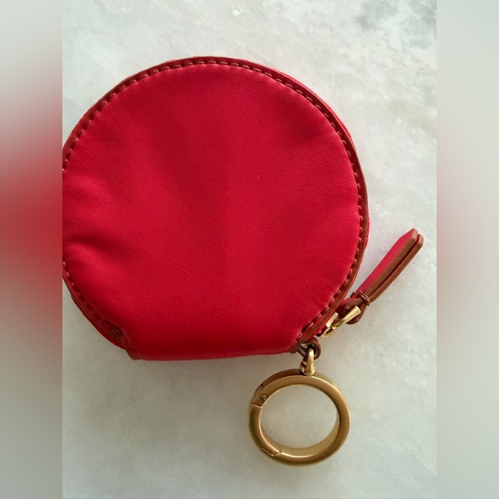 Vera Bradley | Red Floral Coin Purse with Keyring - Picture 2 of 4